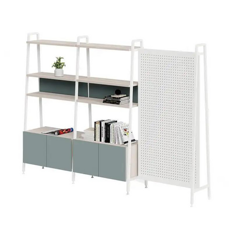 Jazz-B Modular Open Rack Shelves Bookcase Cabinet with Boards and Clothes Rack - Gavisco Premium Office Furniture