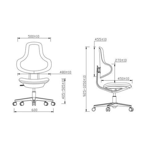Kade Mordern Mid Back Armless Swivel Office Chair