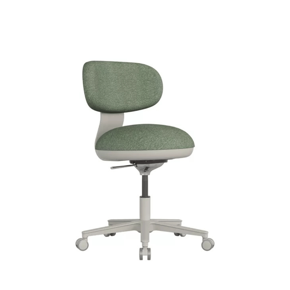 Karma Mini Armless Fabric Swivel Stool Office Chair
