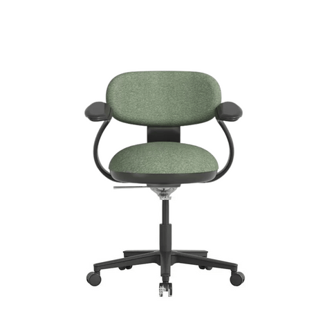 Karma Mini Armless Fabric Swivel Stool Office Chair