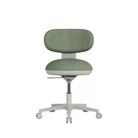 Karma Mini Armless Fabric Swivel Stool Office Chair