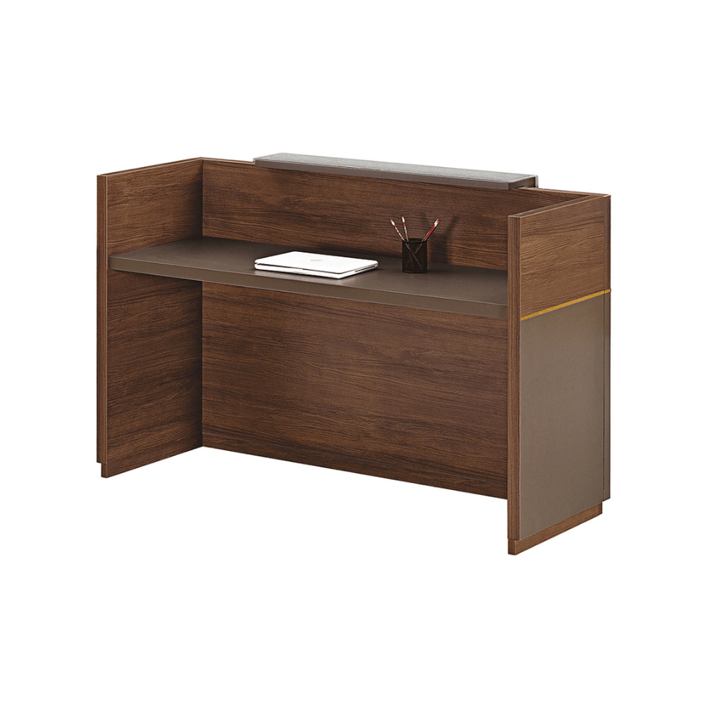 Kent Small Wooden Office Reception Counter Desk - Gavisco Office Furniture