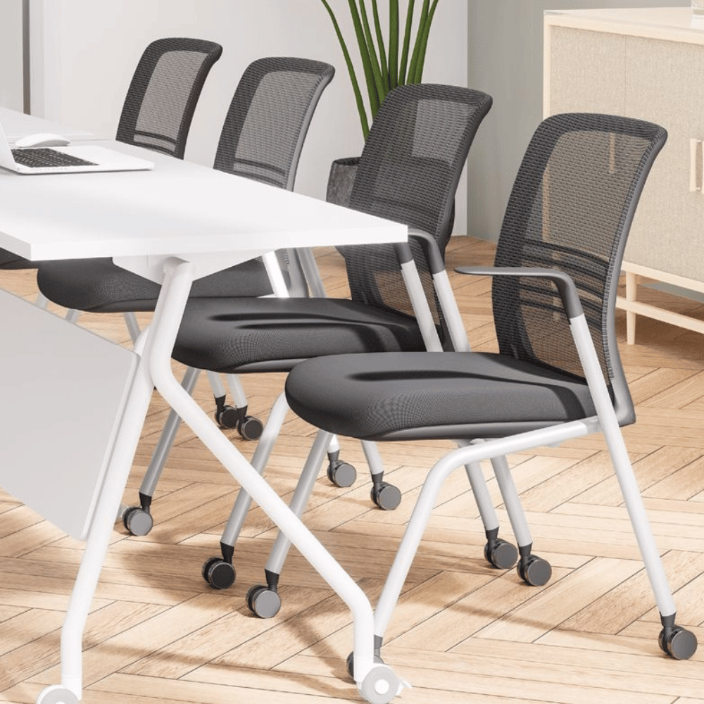 Stackable Training Chair Key-A Stackable Training Chair with Lumbar Support – Gavisco Office ...