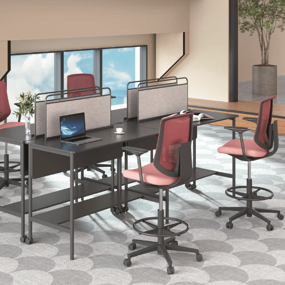 Kiwi-D Small Armless Office Barstool Drafting Chair