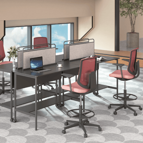 Kiwi-D Small Armless Office Barstool Drafting Chair