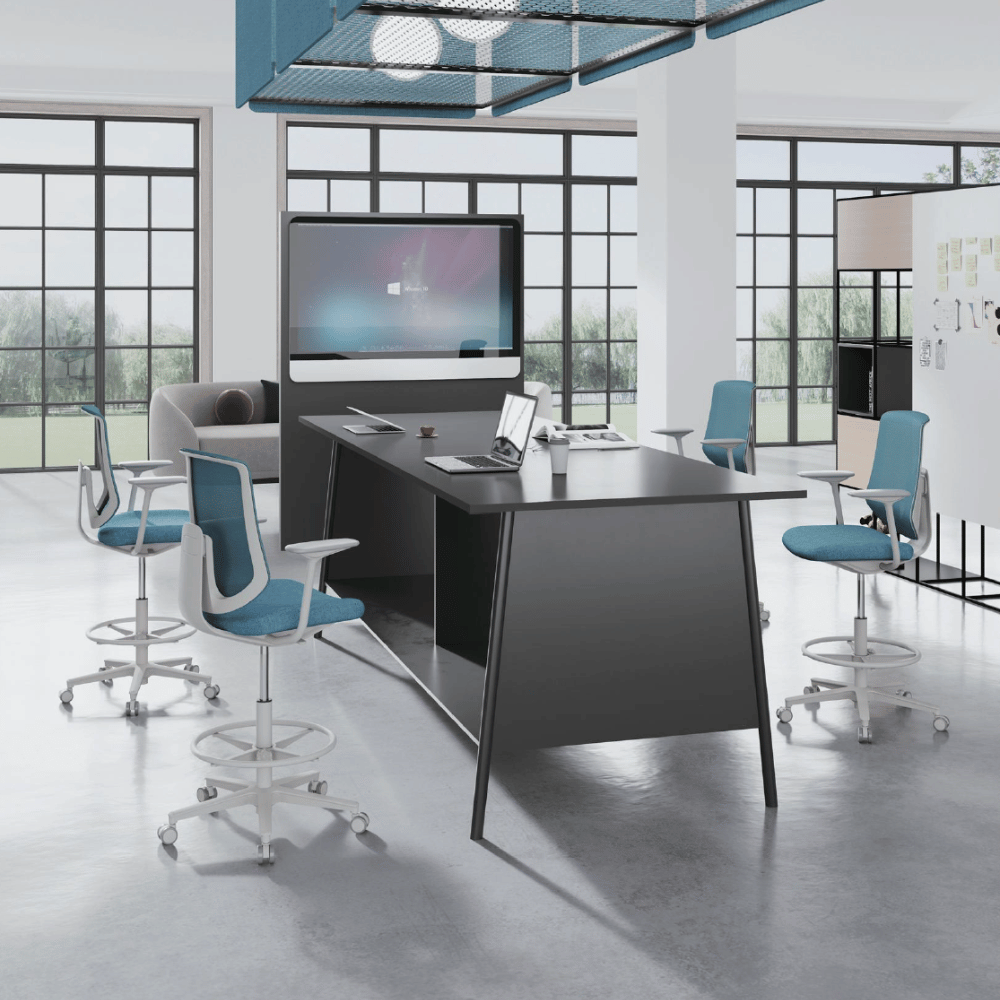 Kiwi-D Small Armless Office Barstool Drafting Chair