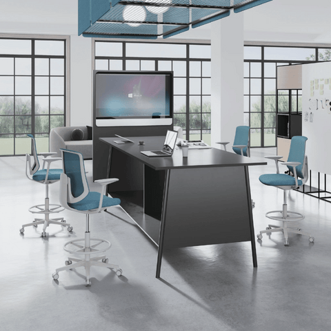 Kiwi-D Small Armless Office Barstool Drafting Chair