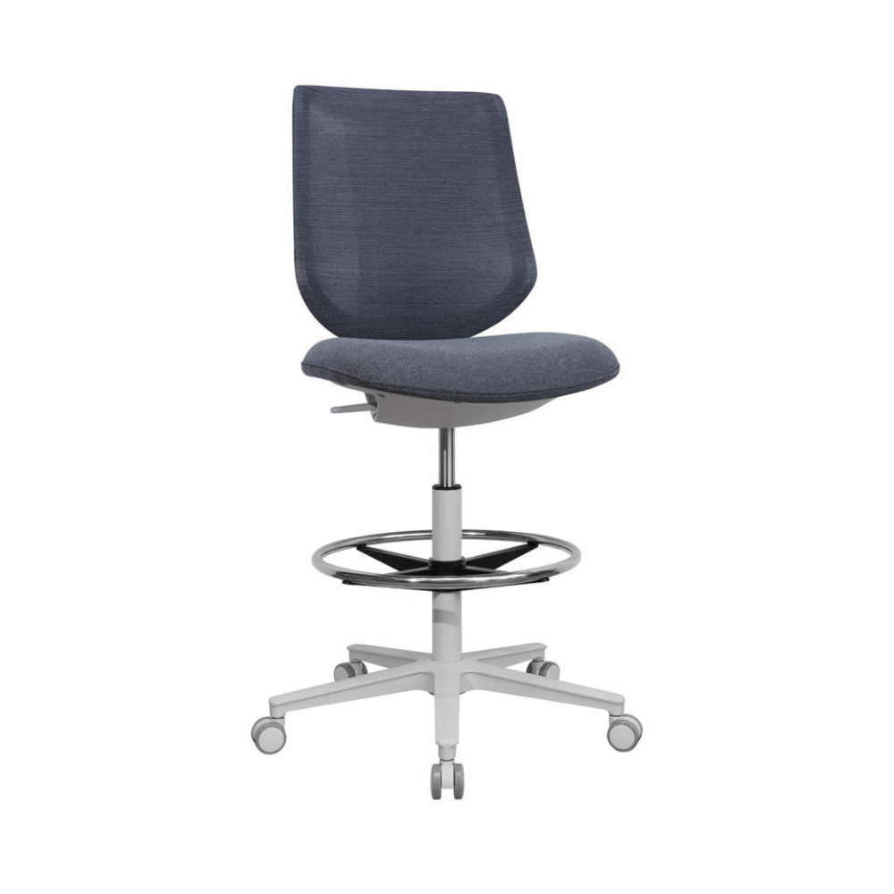 Kiwi-D Small Armless Office Barstool Drafting Chair