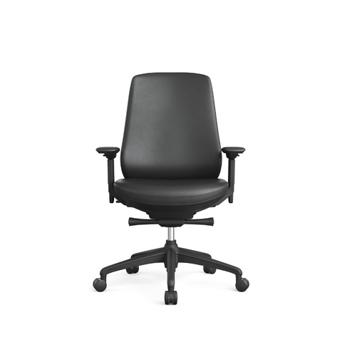Knight-M Mid Back Advance Ergonomic Office Leather Conference Meeting Chair