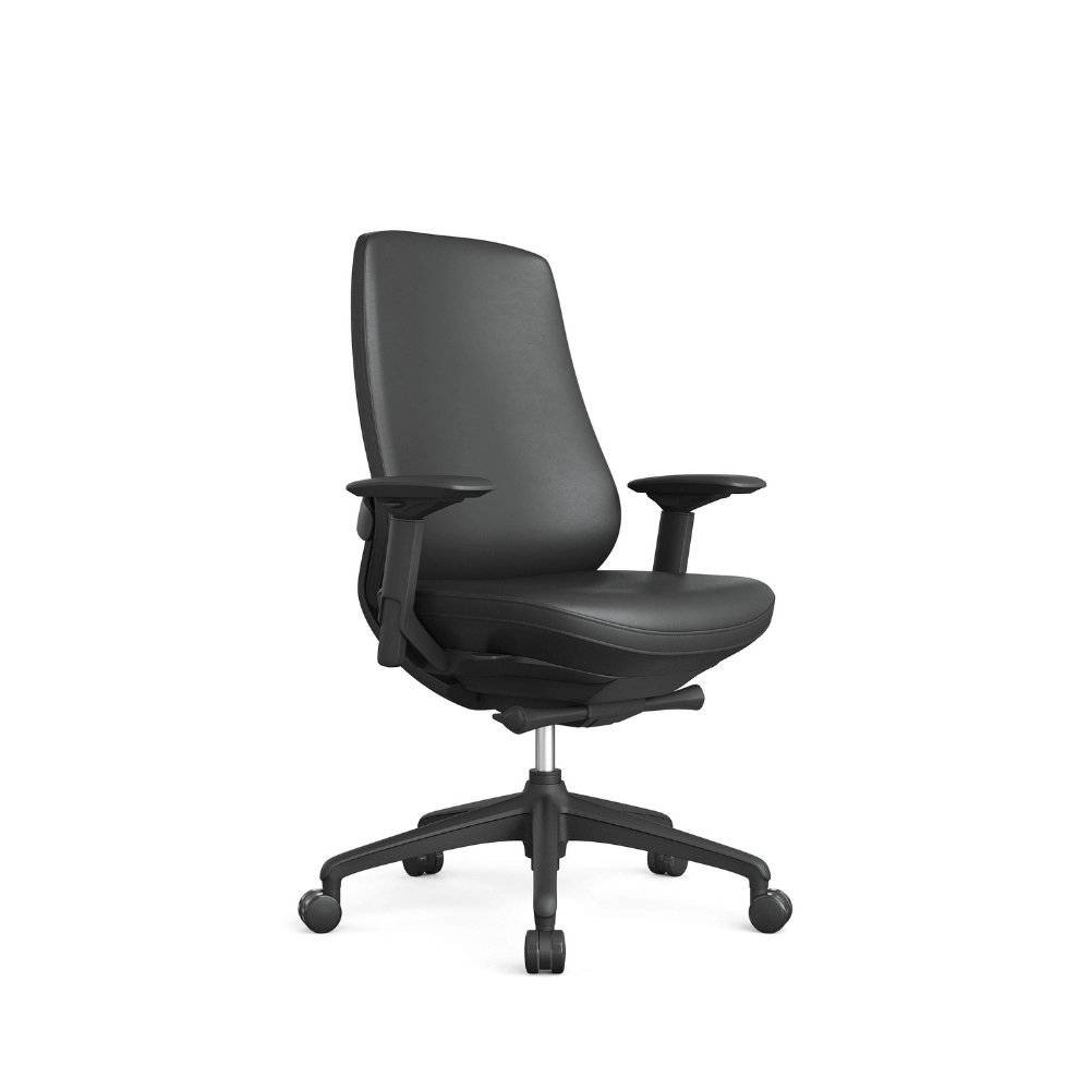 Knight-M Mid Back Advance Ergonomic Office Leather Conference Meeting Chair