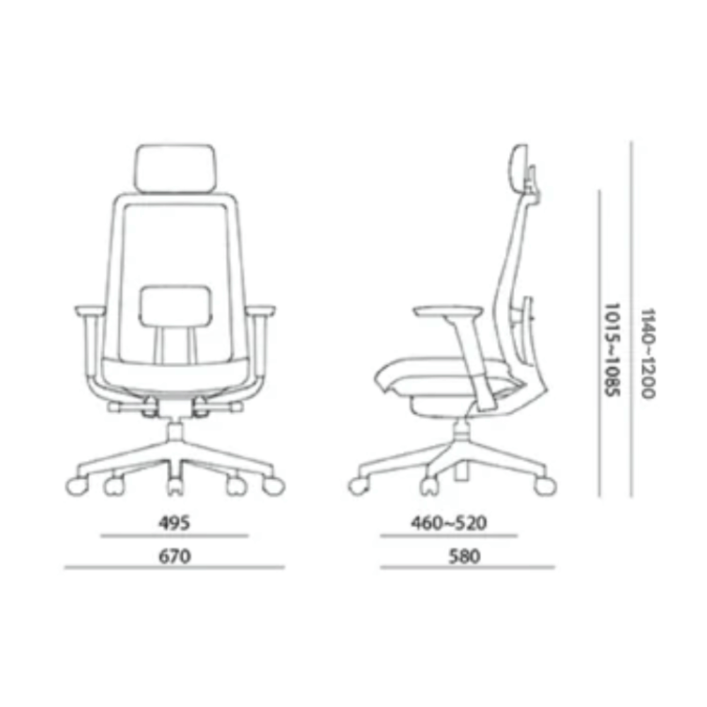 Krede K10 Korean Ergonomic Office Chair - Gavisco Office Furniture