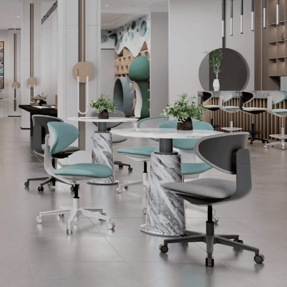 Kress Mini Swivel Office Chair with No Armrest