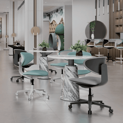 Kress Mini Swivel Office Chair with No Armrest