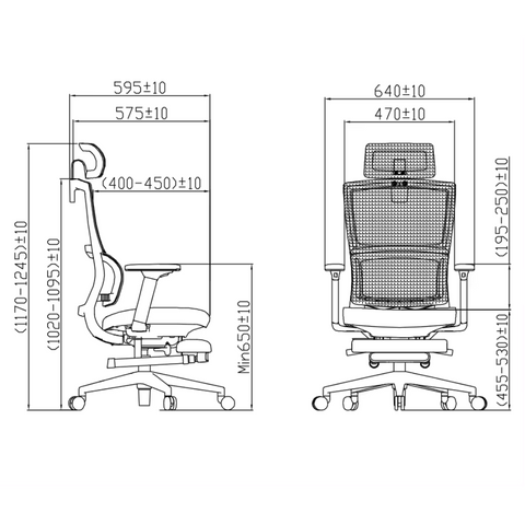 Kris-Premium High Back Full Mesh Ergonomic Office Chair - Gavisco Premium Office Furniture