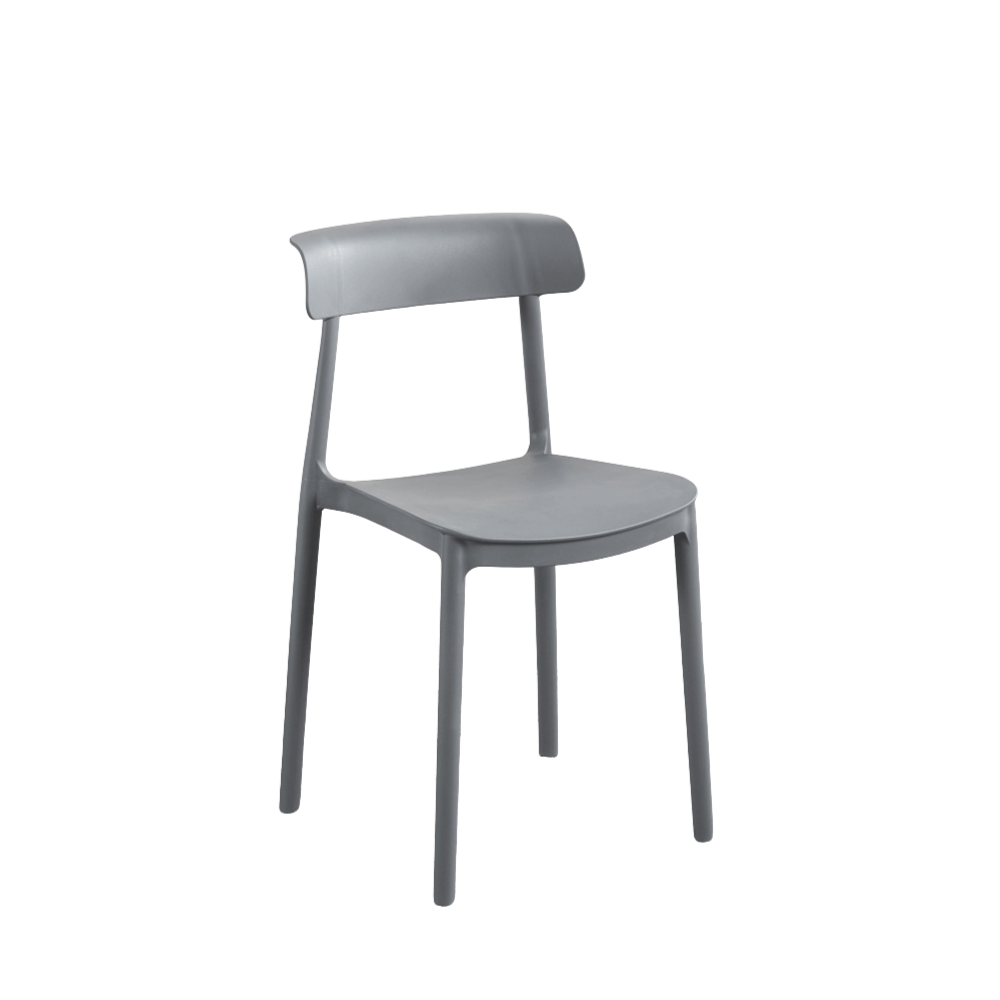 Kruso Minimalist Stackable Plastic Chair