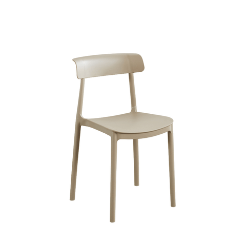 Kruso Minimalist Stackable Plastic Chair