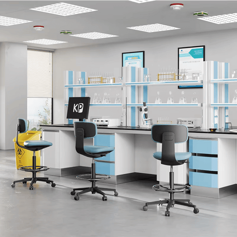 Kuppy-D Mini Swivel Office Barstool Drafting Chair with No Armrest