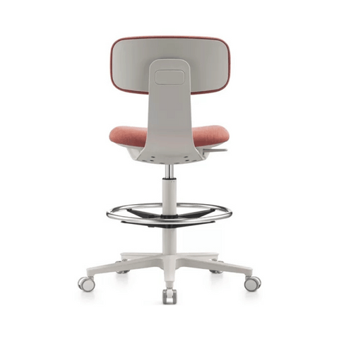 Kuppy-D Mini Swivel Office Barstool Drafting Chair with No Armrest