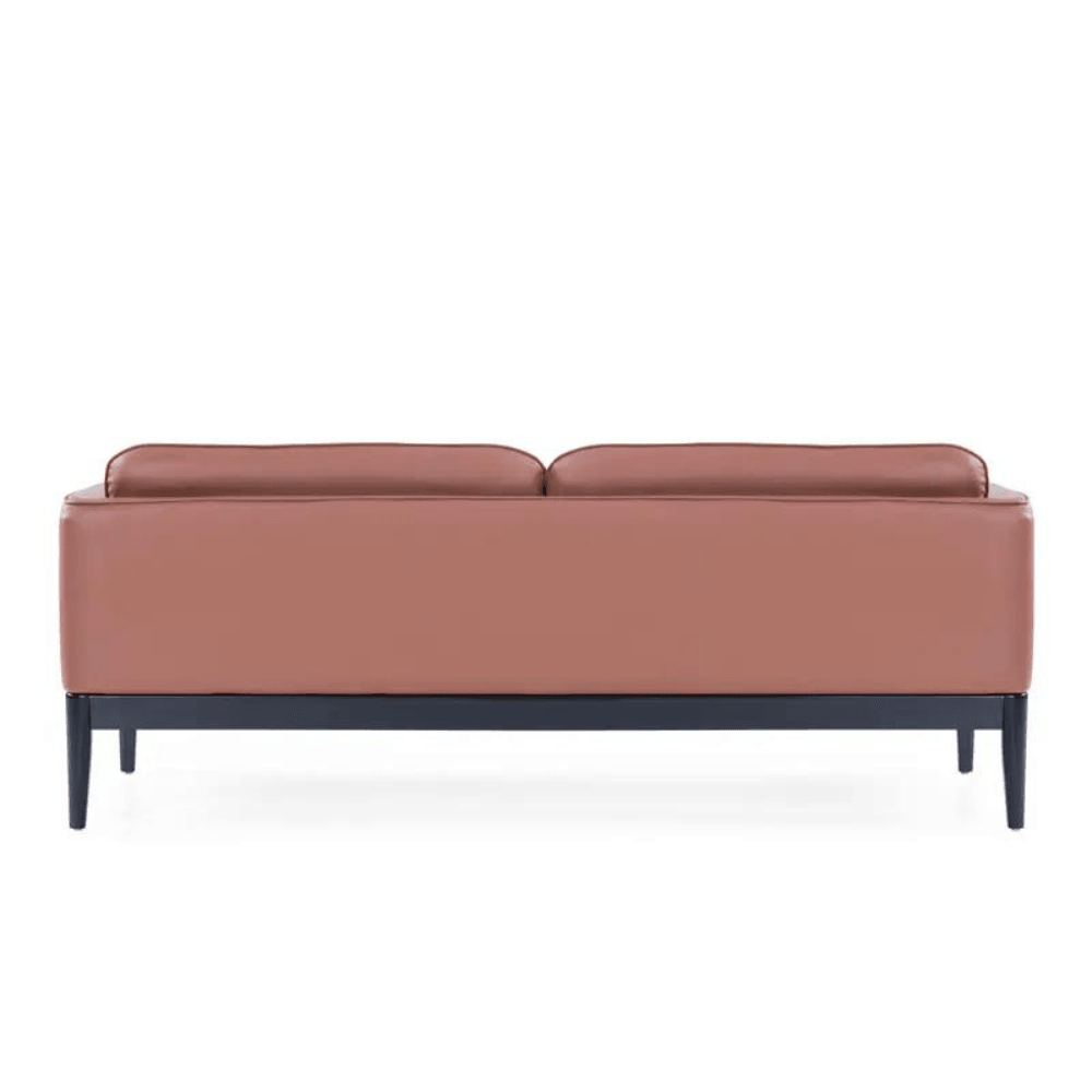 Land Three Seater Leather Office Lounge Sofa - Gavisco Office Furniture