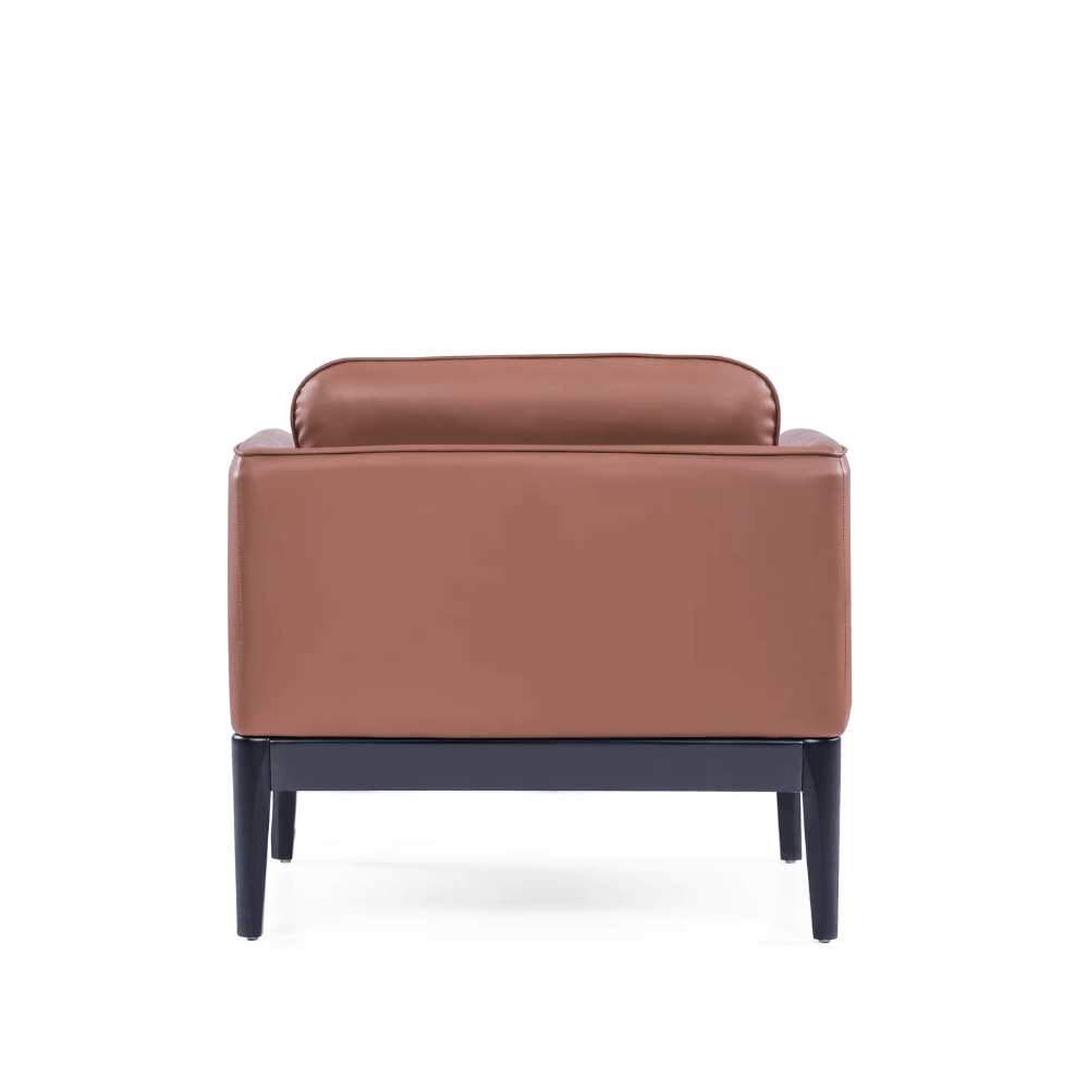 Land Single Seater Leather Office Lounge Sofa - Gavisco Office Furniture