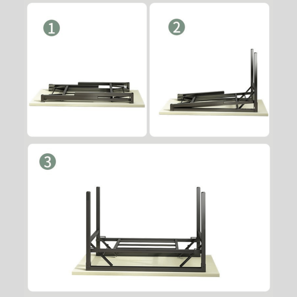 Lap Foldable Wooden Training Desk with Storage