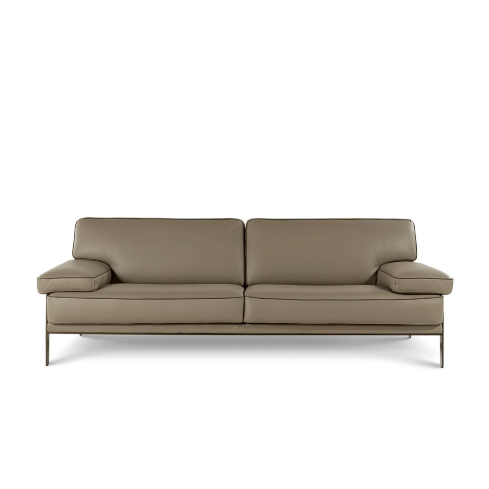 Latitude Three Seater Large Modern Leather Lounge Sofa