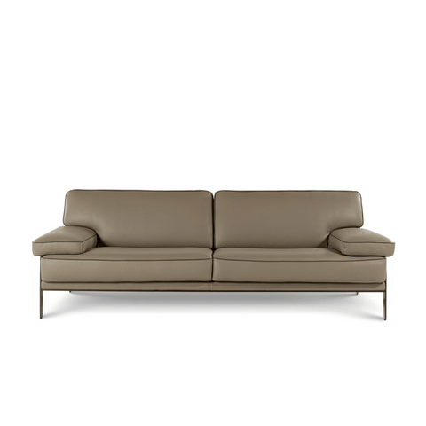 Latitude Three Seater Large Modern Leather Lounge Sofa