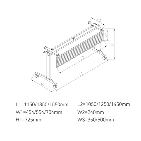 Leo Modular Training Desk Mobile Folding Table