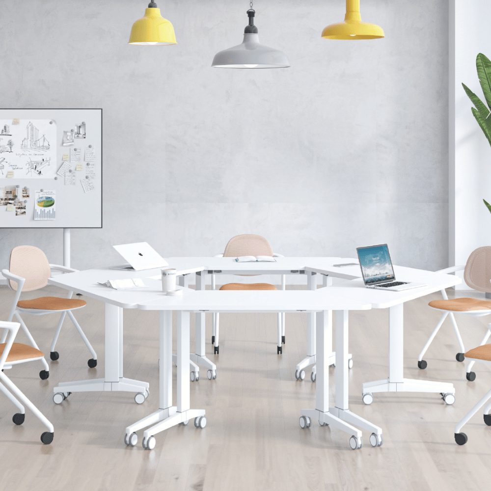 Leo Modular Training Desk Mobile Folding Table
