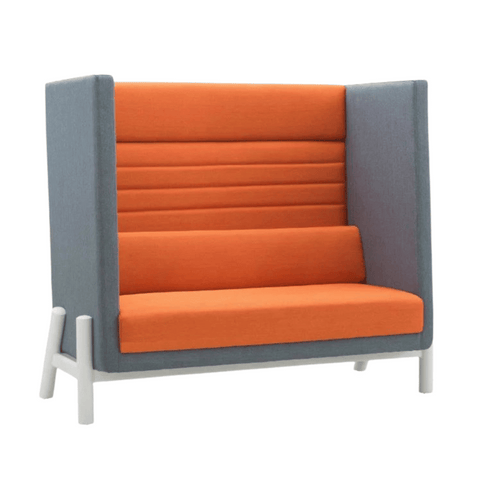 Lepod Two Seater Acoustic Privacy Lounge High Back Fabric Sofa Booth