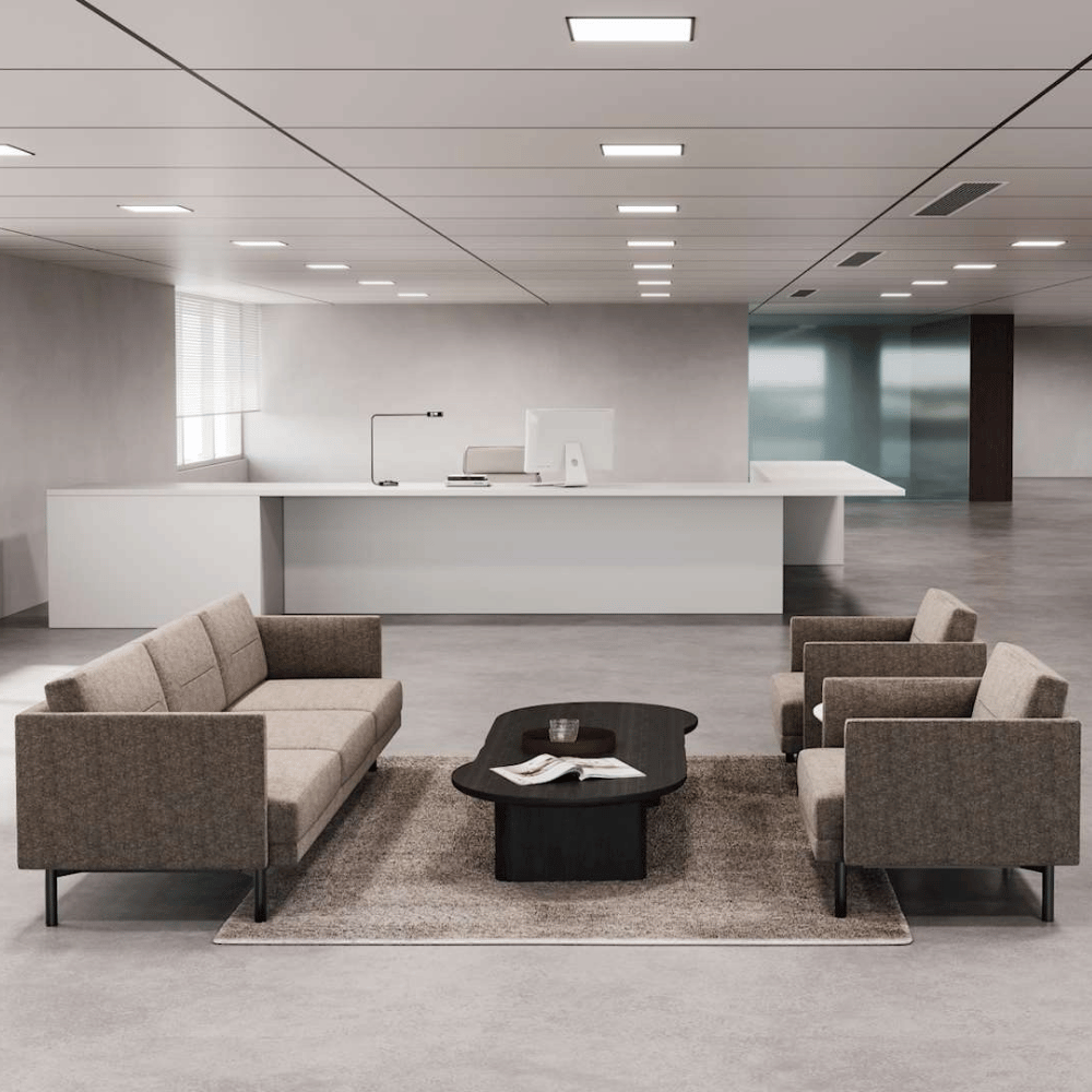 Liberty Two Seater Modern Office Lounge Sofa