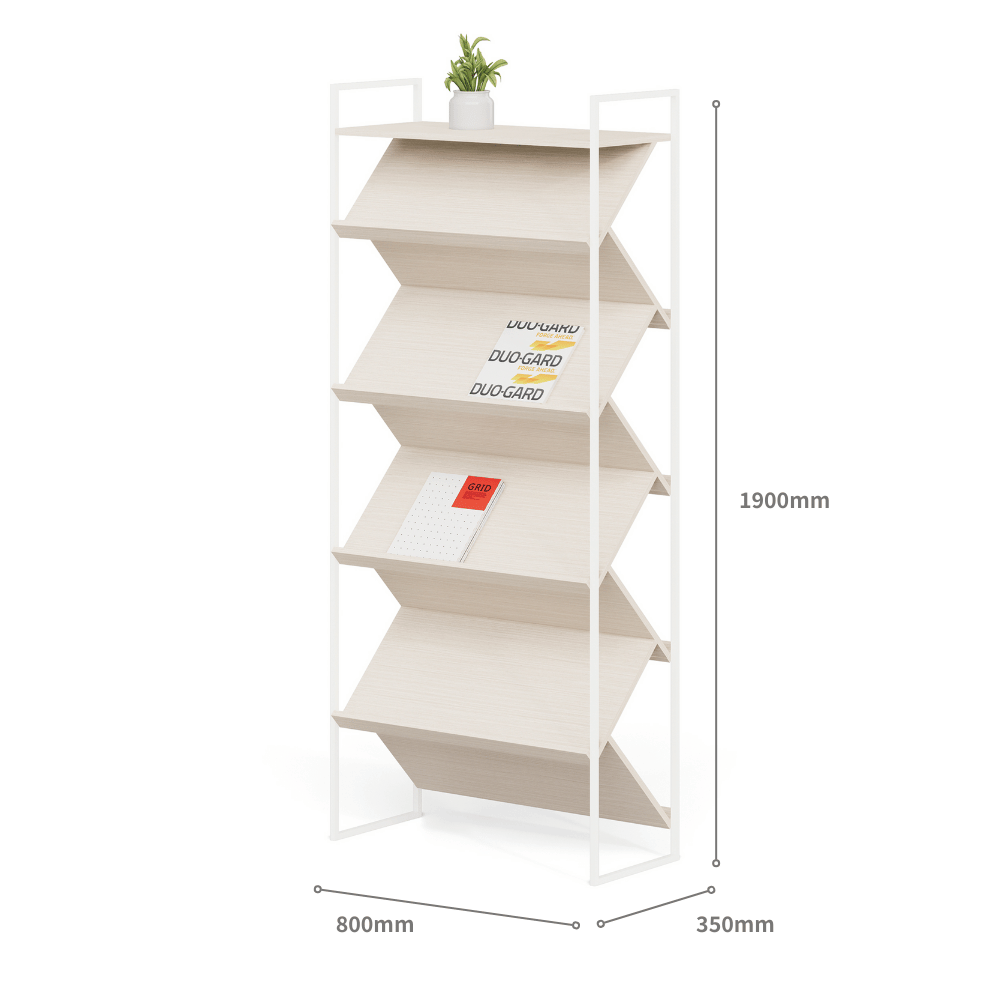 Lily-C Wooden Ladder Multi-Layered Magazine Rack Bookcases