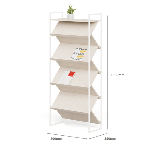 Lily-C Wooden Ladder Multi-Layered Magazine Rack Bookcases