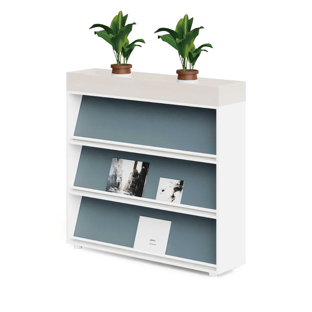 Lily Office Wooden Planter Magazine Rack Stand - Gavisco Office Furniture