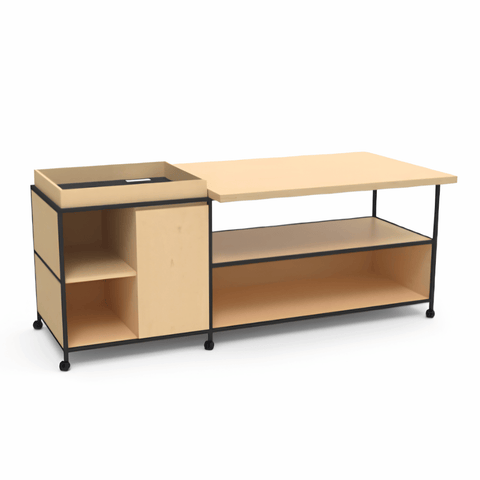 Link Modern Mobile Coffee Station Meeting Table