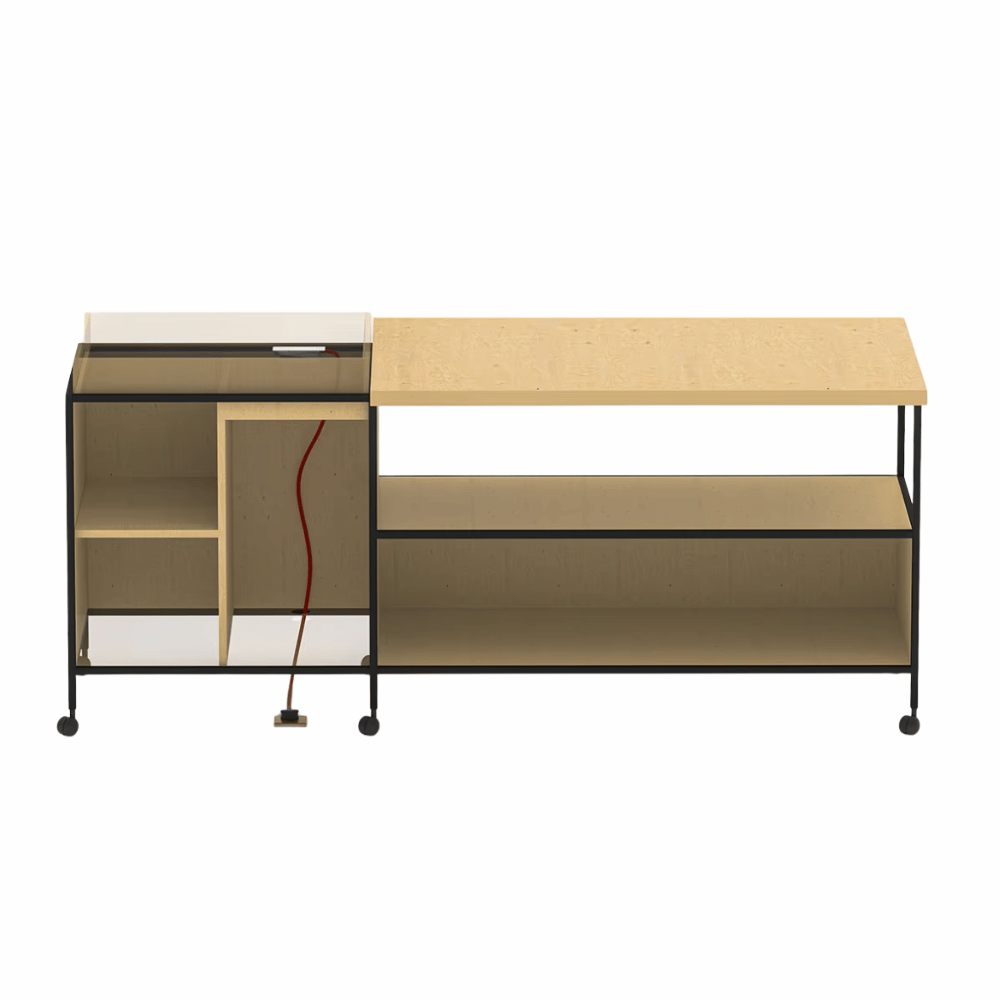 Link Modern Mobile Coffee Station Meeting Table