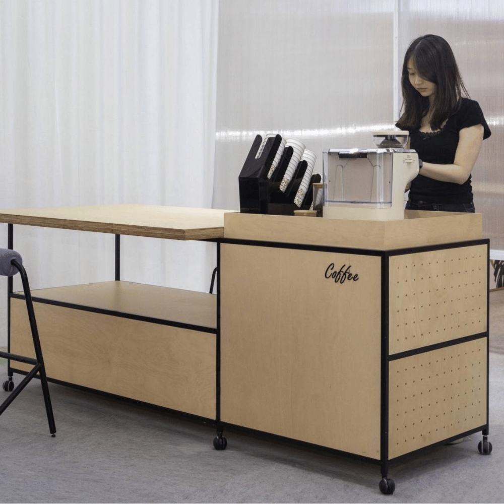 Link Modern Mobile Coffee Station Meeting Table