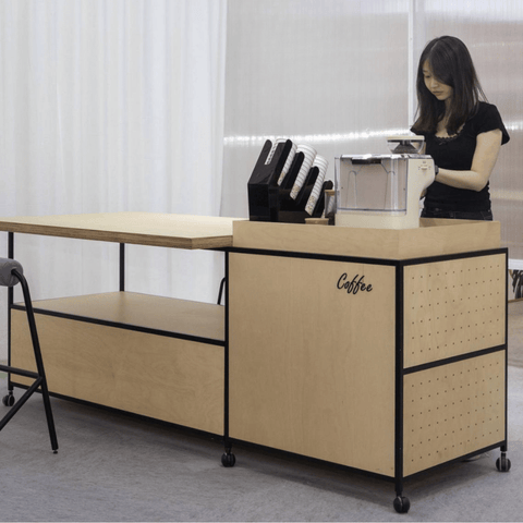 Link Modern Mobile Coffee Station Meeting Table