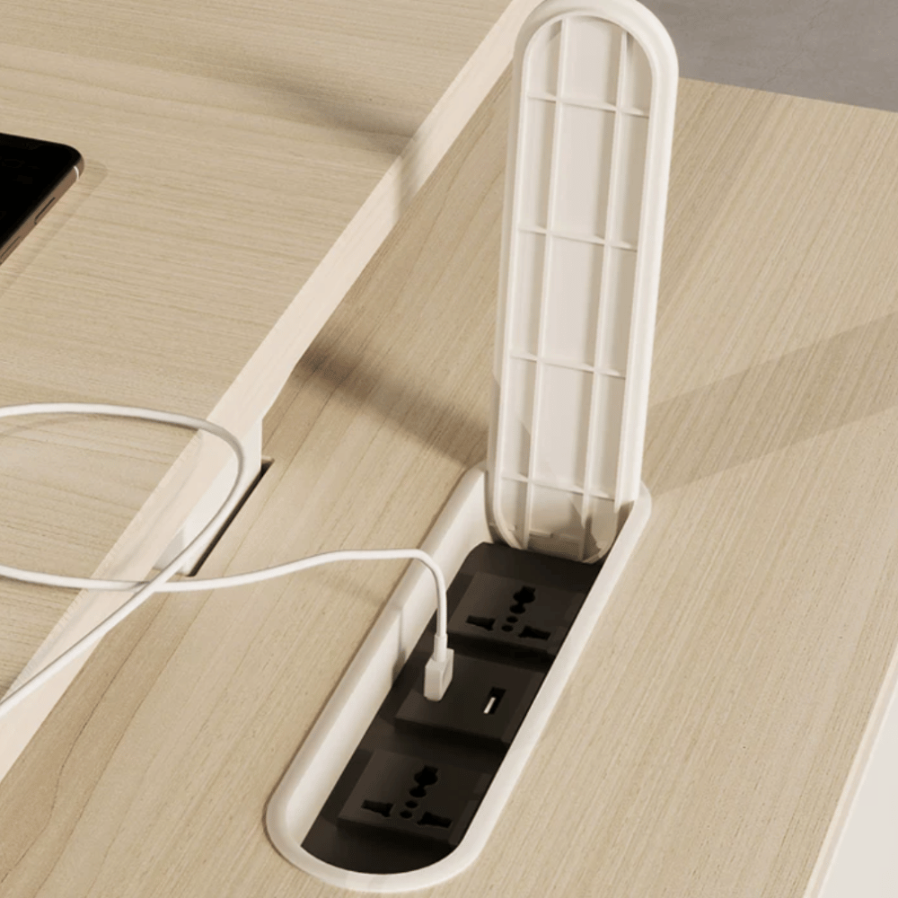 Lofty-F2E Executive Electric Standing Desk with Side Return Cabinet