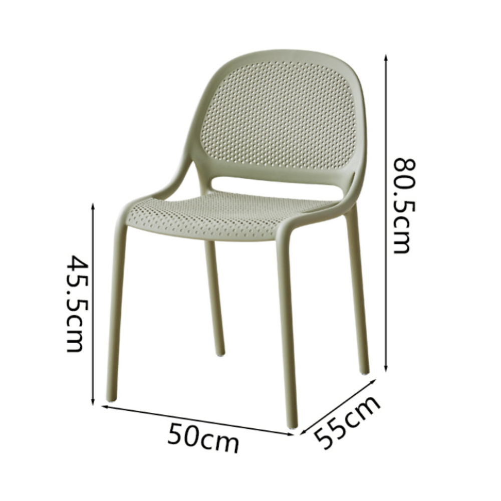 Lorry Modern Hollow Stackable Plastic Chair