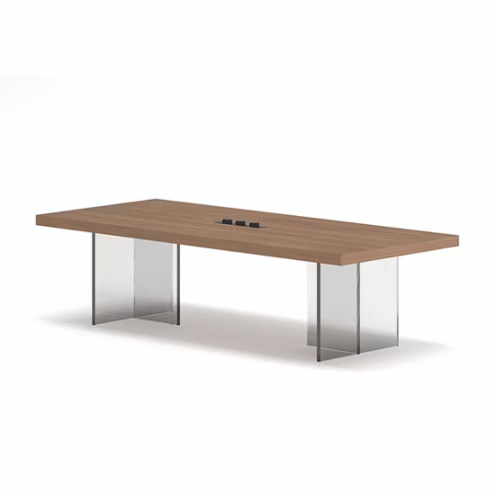 Loso Clear Acrylic Legs Conference Table