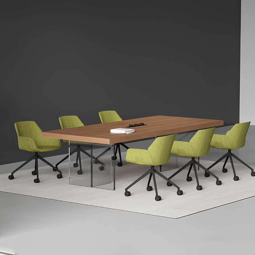 Loso Clear Acrylic Legs Conference Table