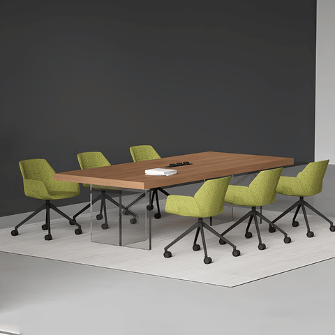 Loso Clear Acrylic Legs Conference Table