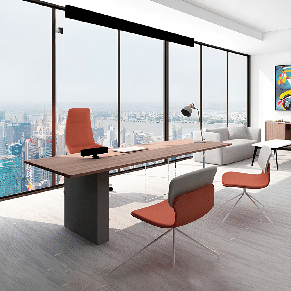 Loso Clear Acrylic Legs Conference Table