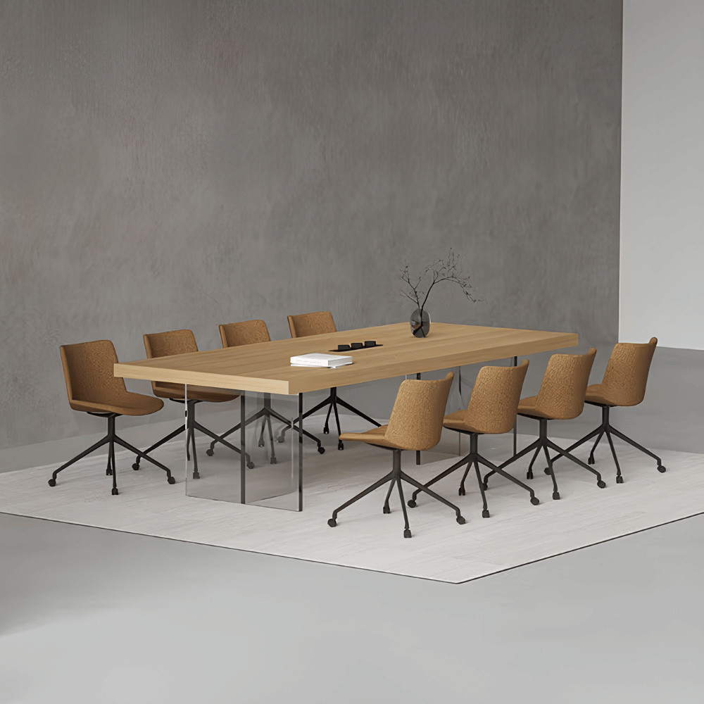 Loso Clear Acrylic Legs Conference Table