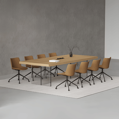 Loso Clear Acrylic Legs Conference Table