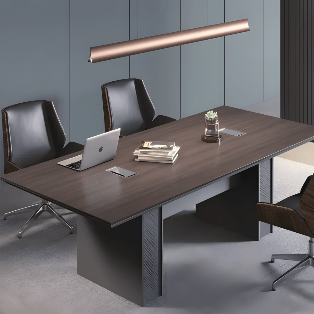 Maddok-B 2.4M Small Conference Meeting Table with Cable Management ...