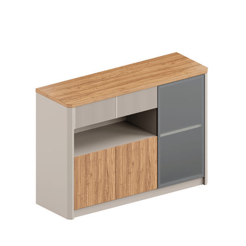 Maddy-D Premium Wooden Office Pantry Low Cabinet Sideboard