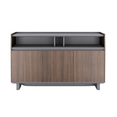 Maddy-C Walnut Wooden Office Low Filing Cabinet - Gavisco Office Furniture