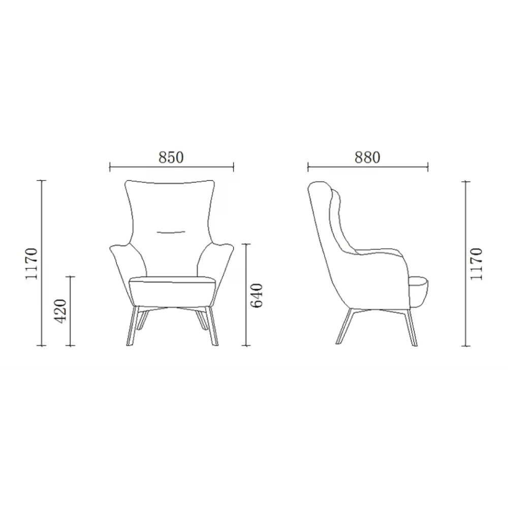 Mamy High Back Designer Leather Office Lounge Leisure Armchair with Ottoman - Gavisco Office Furniture